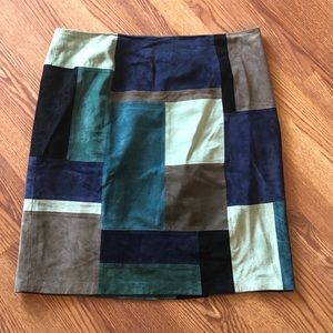 Suede patchwork skirt by Alfani 18w